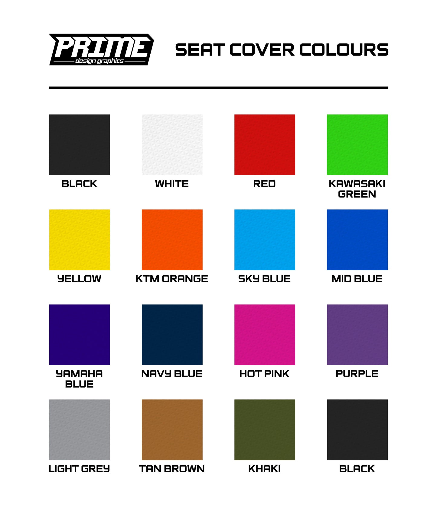 Honda Ribbed Seat Cover - Black