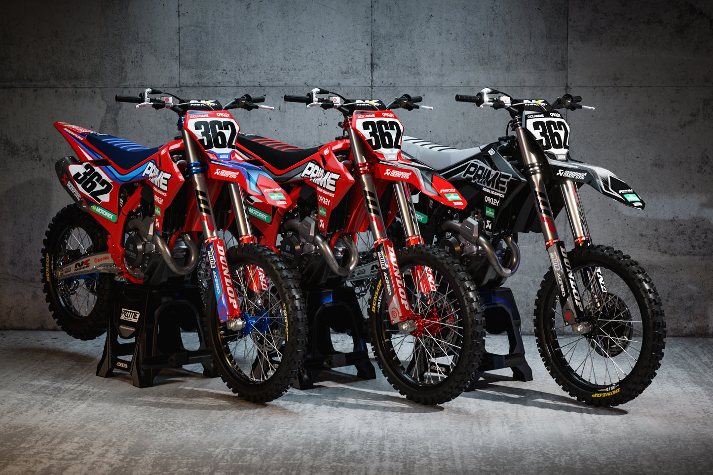 Stockade Black - GasGas Mini Bike Full Graphics Kit