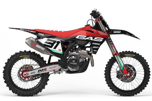 Throttle 25 Black - GasGas Full Graphics Kit