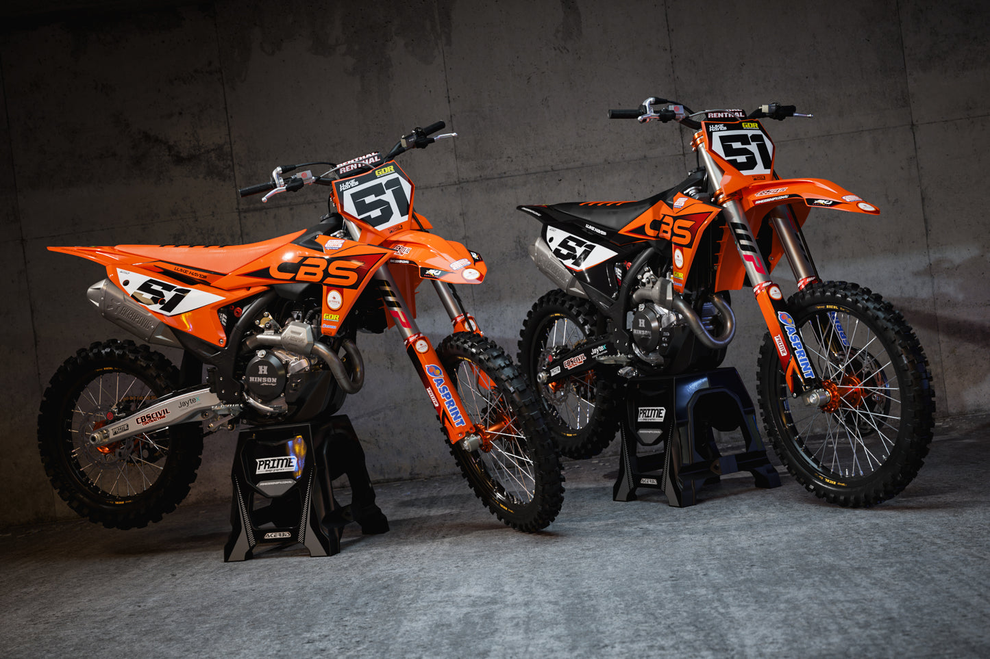 CBS 25 Orange - KTM Full Graphics Kits