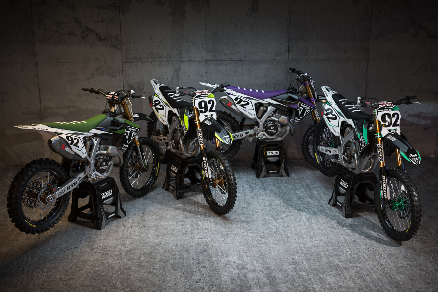 Coup Yellow - Triumph Full Graphics Kit