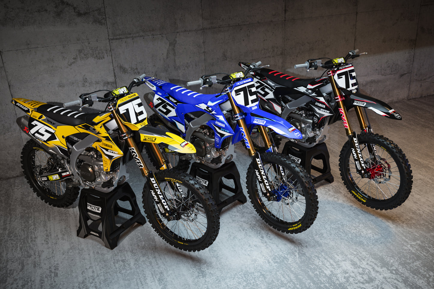 Pace Black - Yamaha Full Graphics Kit