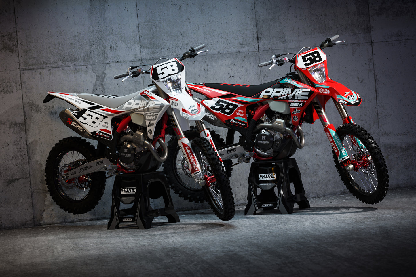 Acid White - GasGas Mini Bike Full Graphics Kit