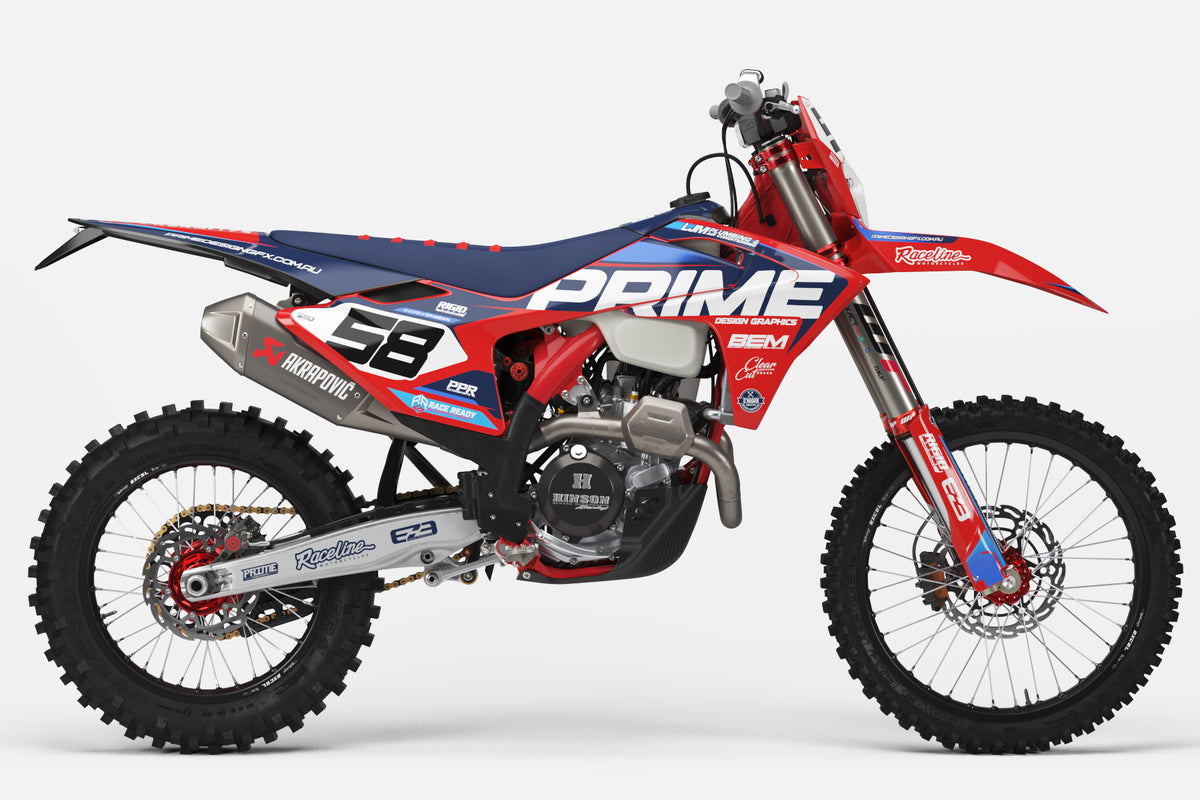 Dominator Navy - GasGas Full Graphics Kit – Prime Design Graphics
