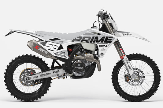 Dominator White - GasGas Full Graphics Kit