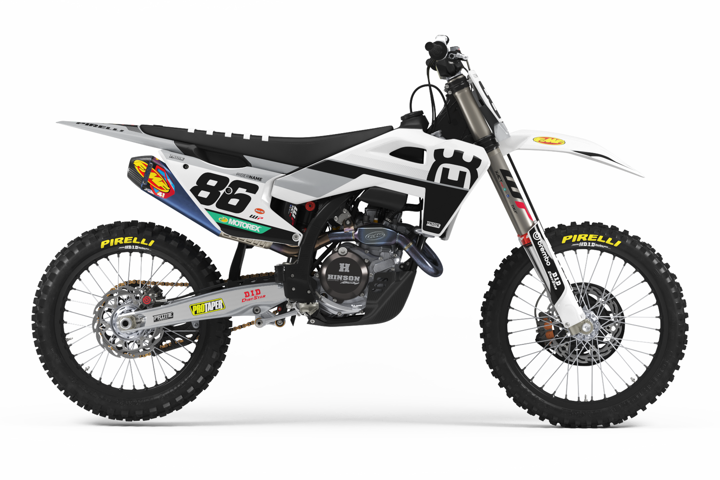 Direct Grey - Husqvarna Full Graphics Kit