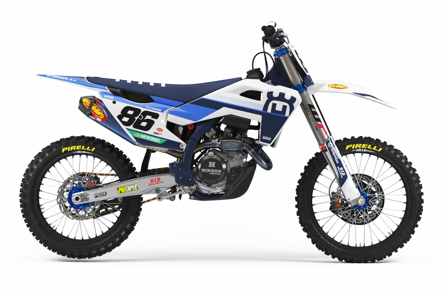 Direct Navy - Husqvarna Full Graphics Kit