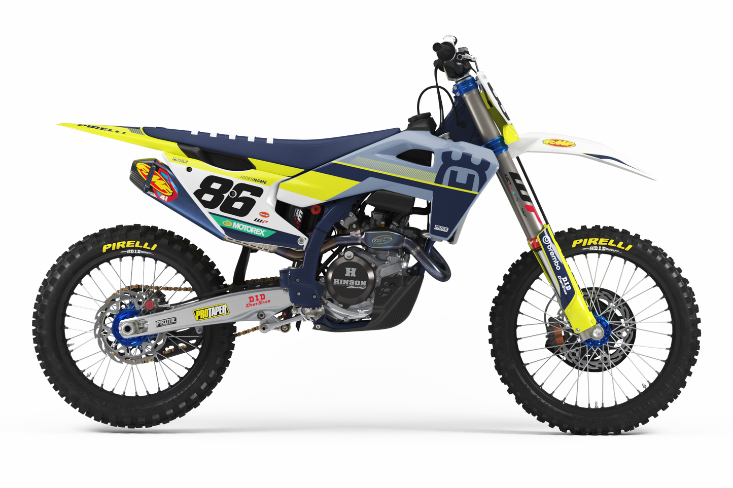 Direct Yellow - Husqvarna Full Graphics Kit