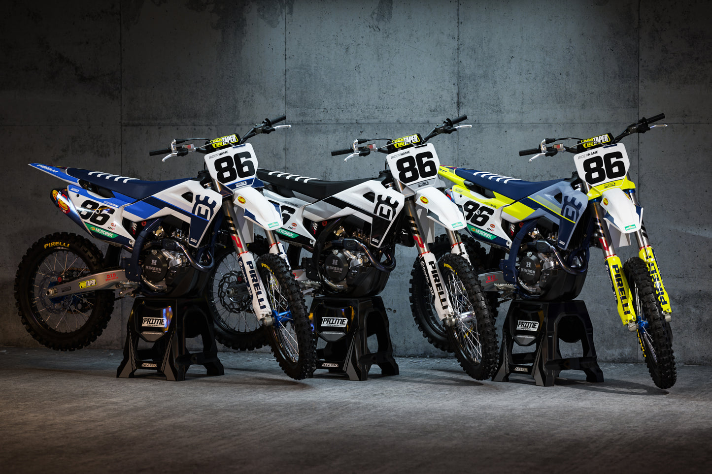 Direct Yellow - Husqvarna Full Graphics Kit
