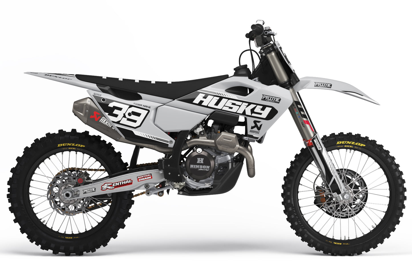 Lined Grey - Husqvarna Full Graphics Kit