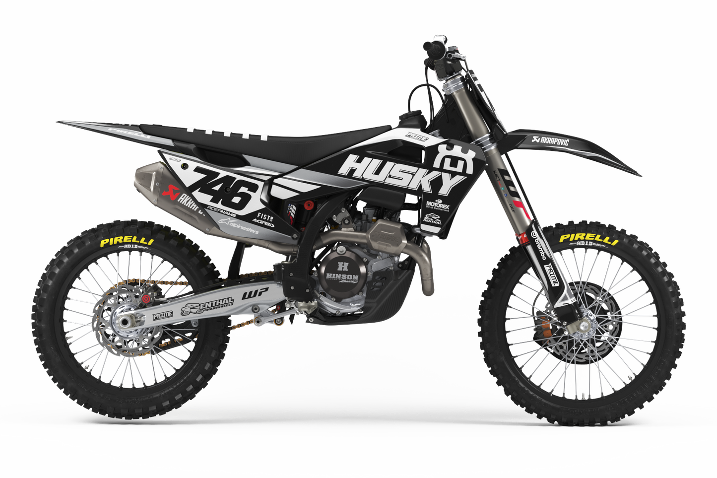 Rapid Black - Husqvarna Full Graphics Kit