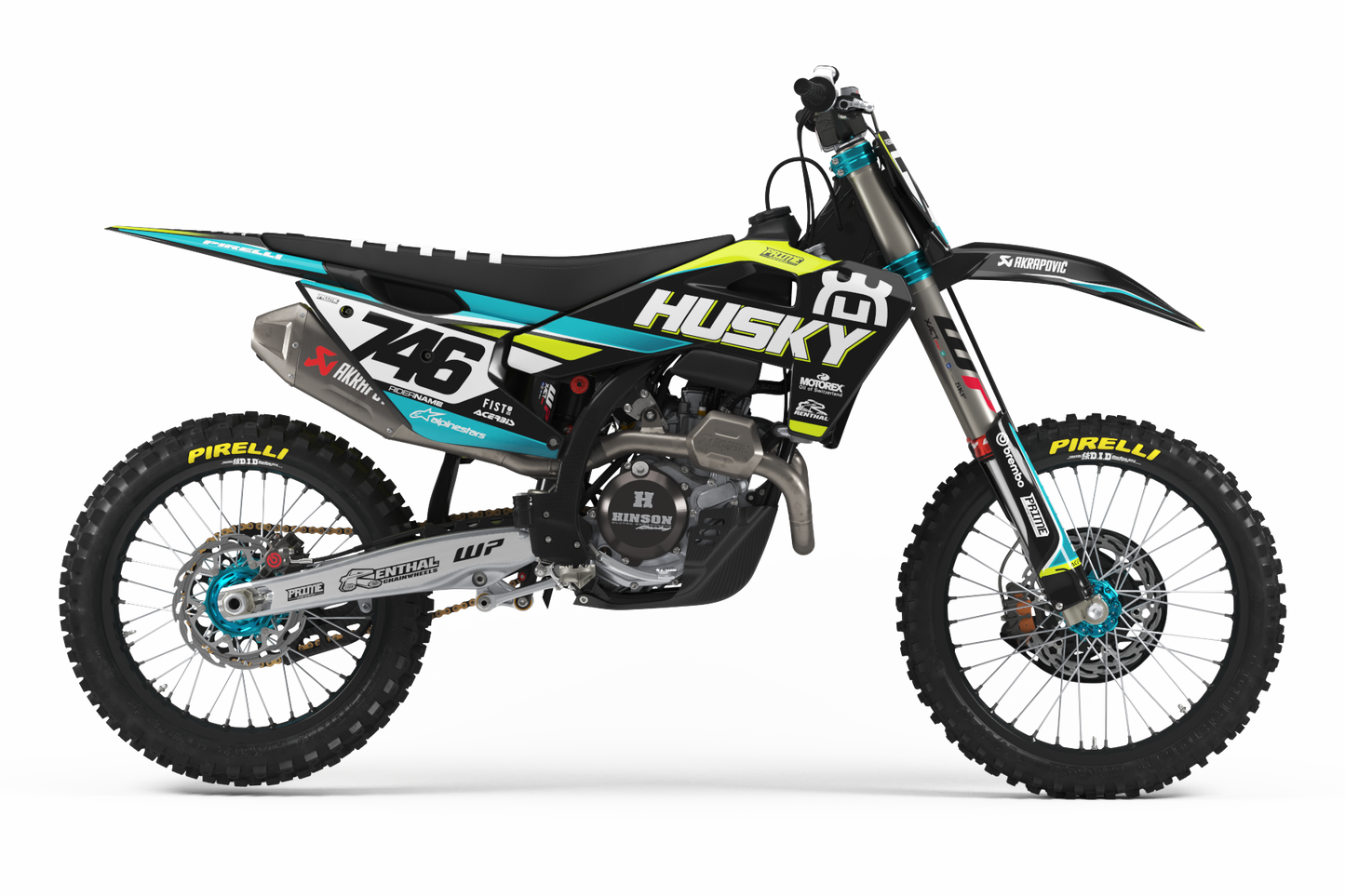 Rapid Teal - Husqvarna Full Graphics Kit