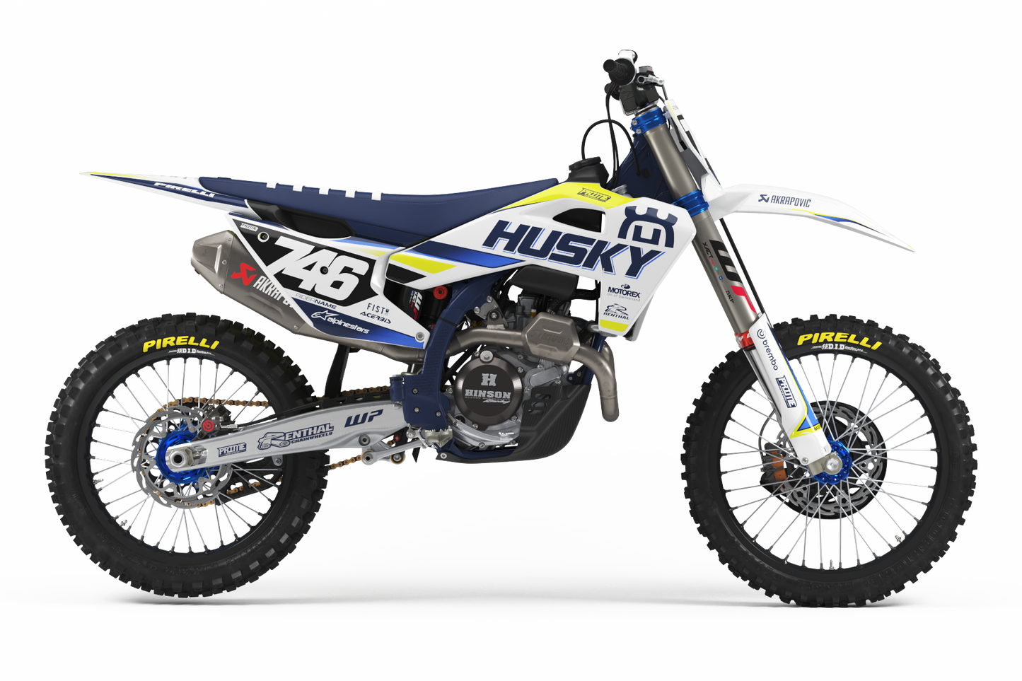 Rapid White - Husqvarna Full Graphics Kit
