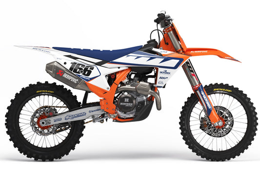 Blast Navy - KTM Mini Bike Full Graphics Kits