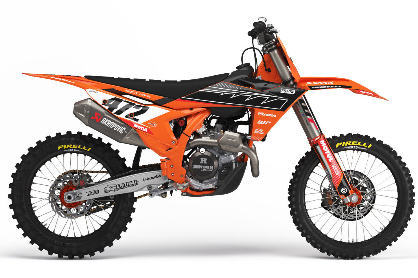 Cliffs Orange - KTM Full Graphics Kits