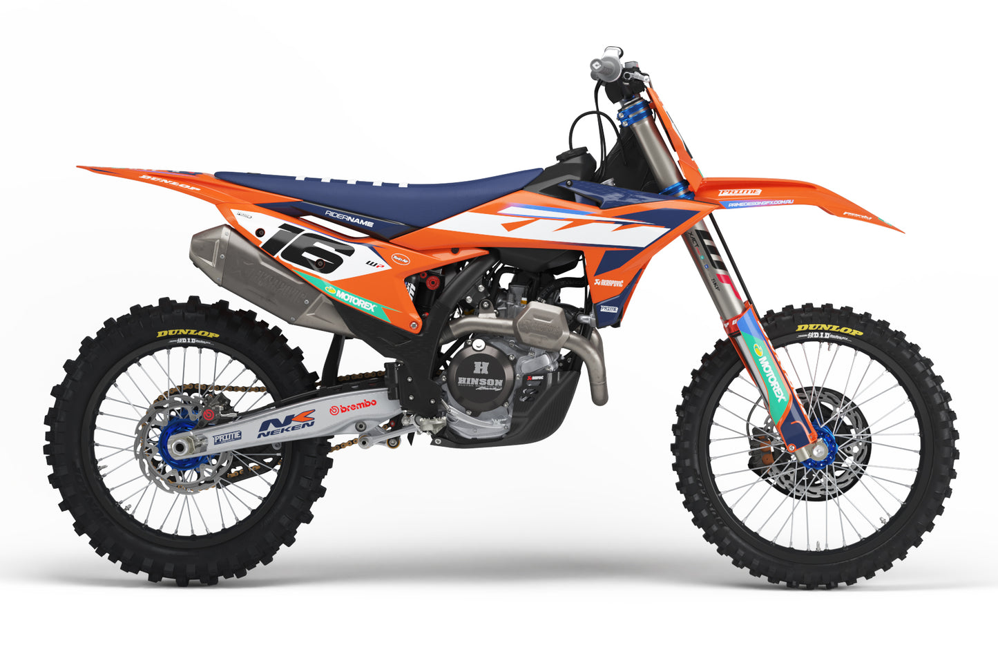 Factory 25 Navy - KTM Mini Bike Full Graphics Kits