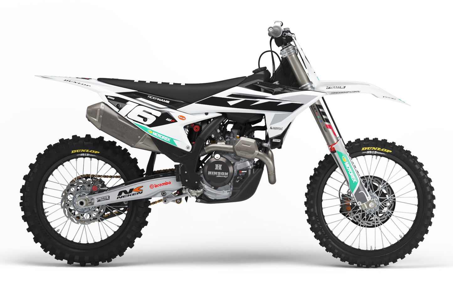 Factory 25 White - KTM Mini Bike Full Graphics Kits