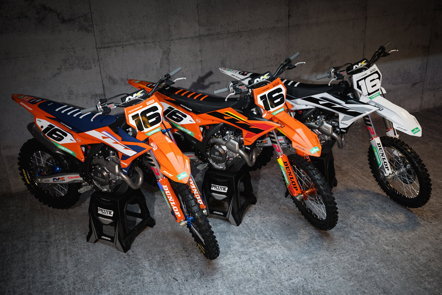 Factory 25 Navy - KTM Mini Bike Full Graphics Kits