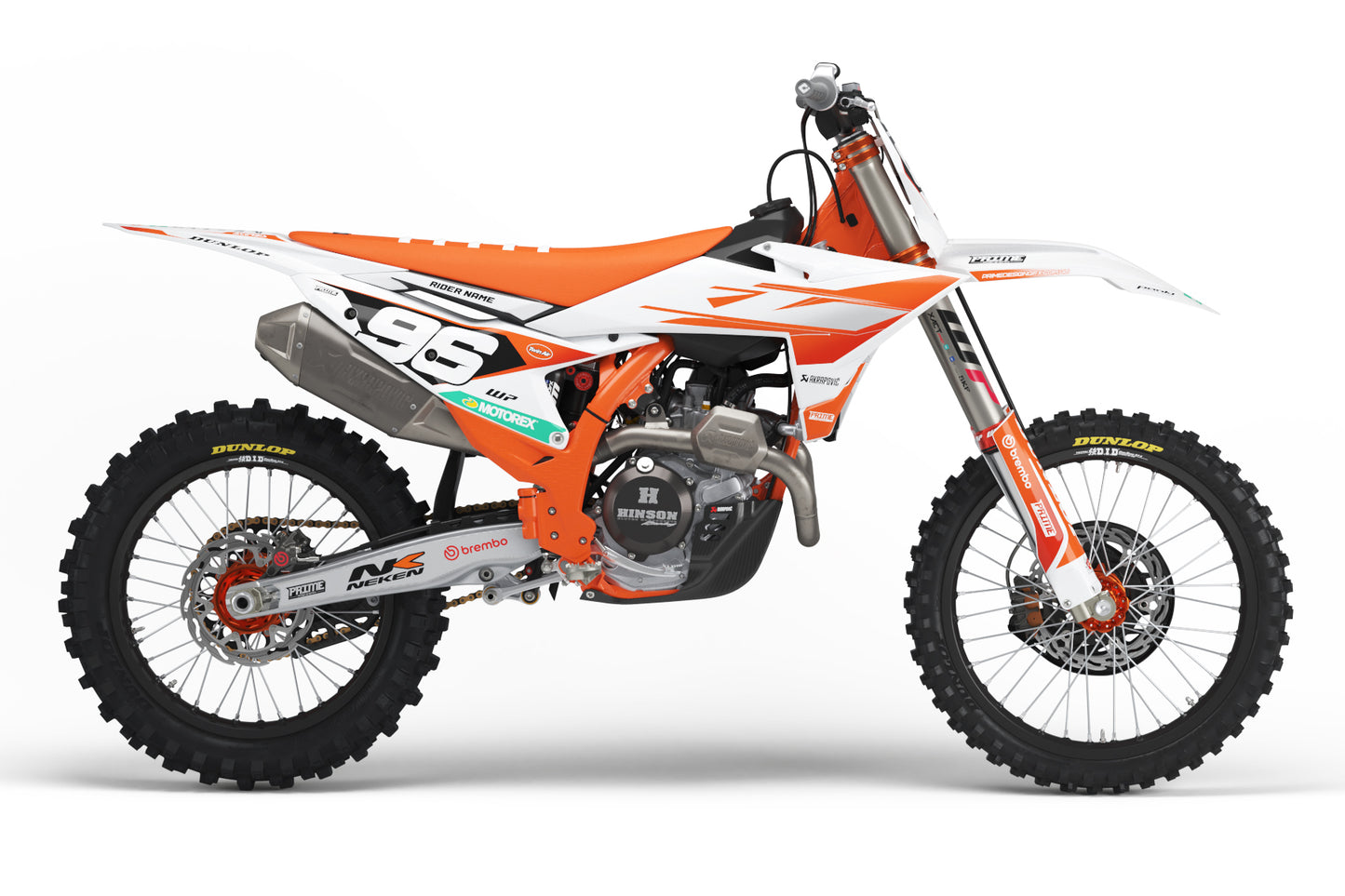 Native White - KTM Mini Bike Full Graphics Kits