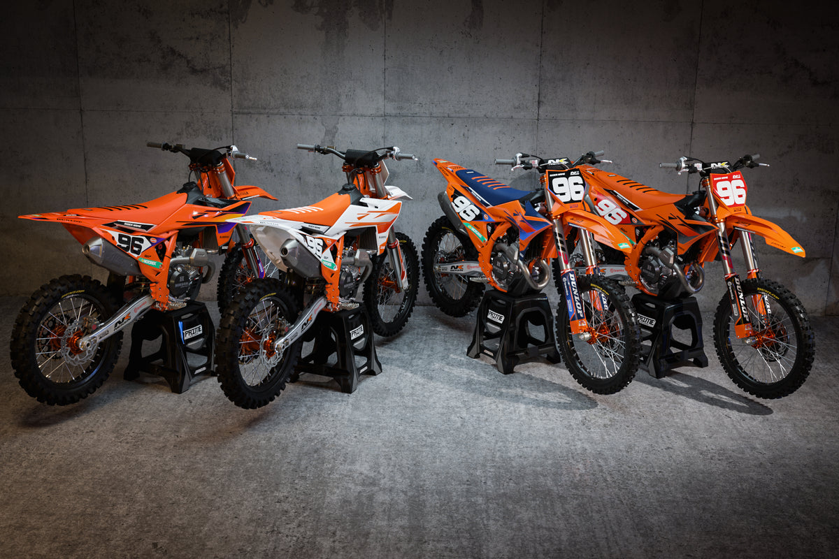 Ktm Mini Graphics Native Purple - KTM Mini Bike Full Graphics Kits – Prime Design Graphics