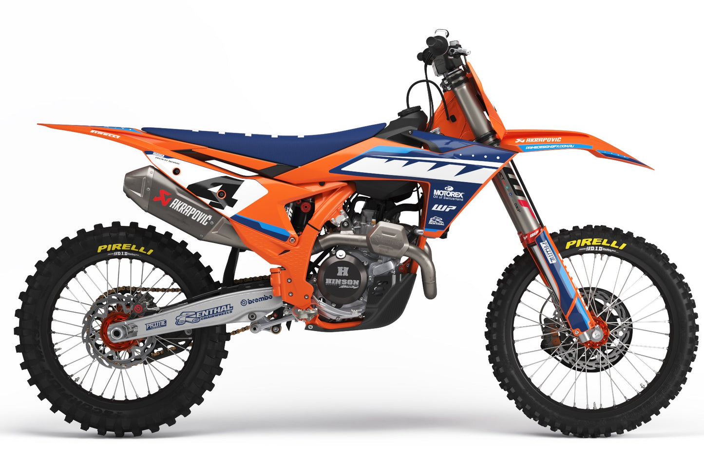 Pierce Orange - KTM Mini Bike Full Graphics Kits