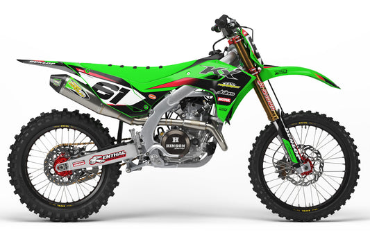 Arrest Black - Kawasaki Mini Bike Full Graphics Kit