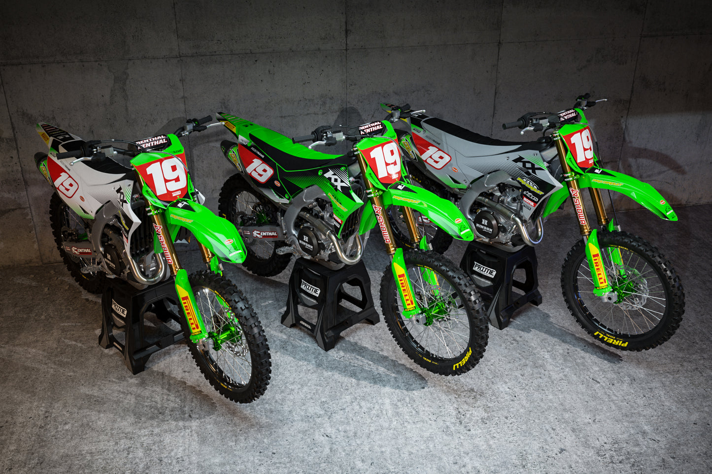 District Black - Kawasaki Full Graphics Kit