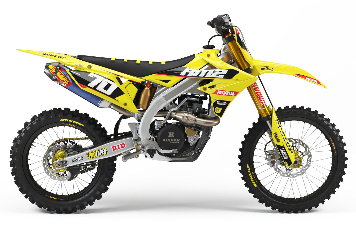 Blade Yellow - Suzuki Mini Bike Full Graphics Kit