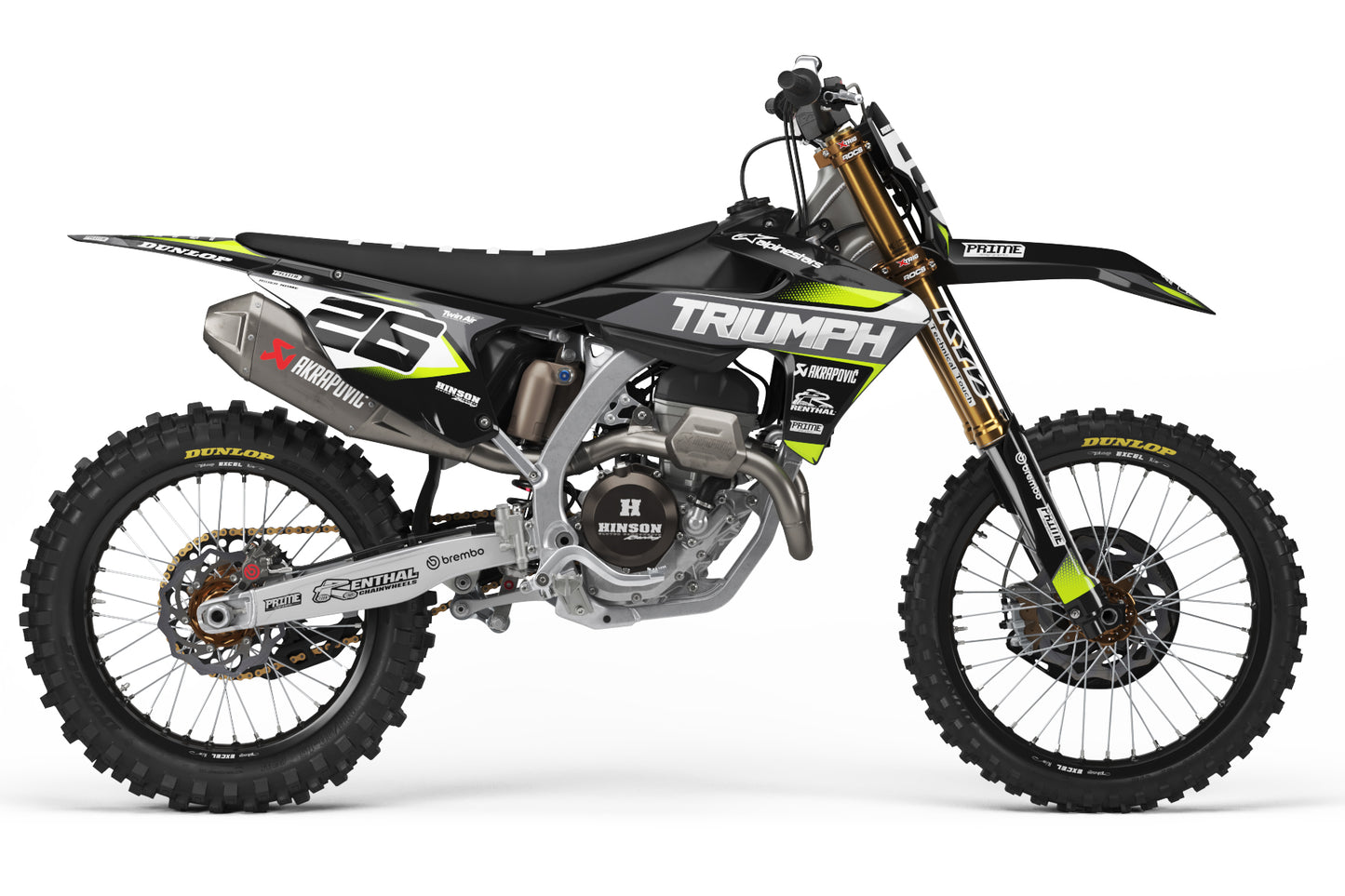 Slick Black - Triumph Full Graphics Kit