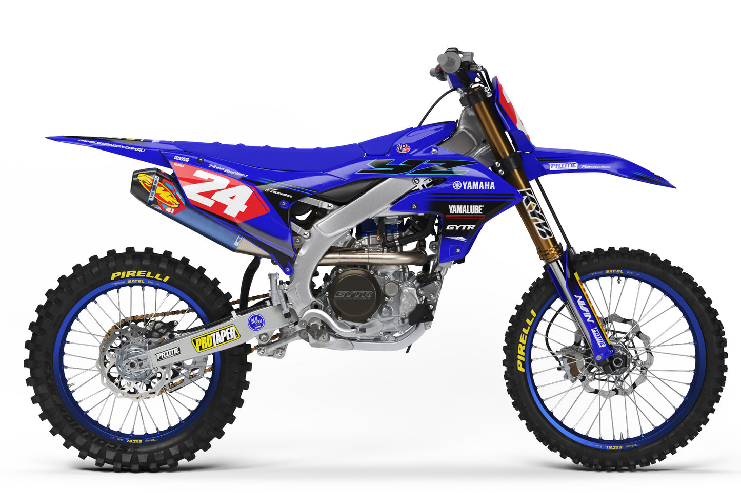 Mallee Blue - Yamaha Mini Bike Full Graphics Kit