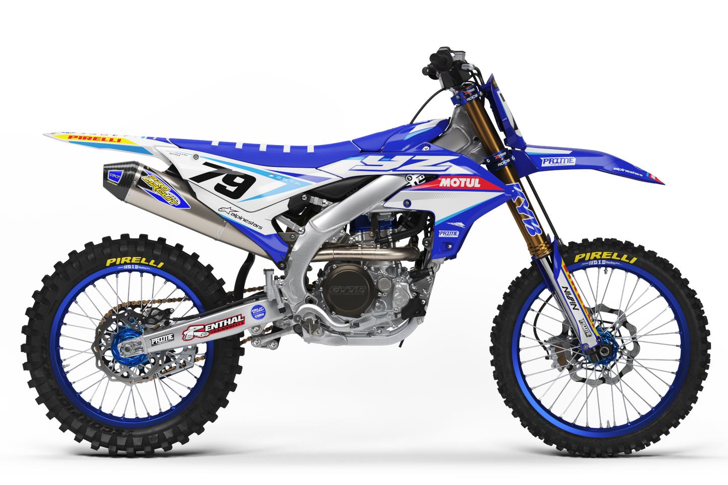 Pure White - Yamaha Mini Bike Full Graphics Kit