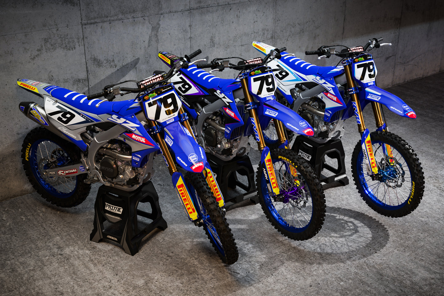 Pure White - Yamaha Mini Bike Full Graphics Kit